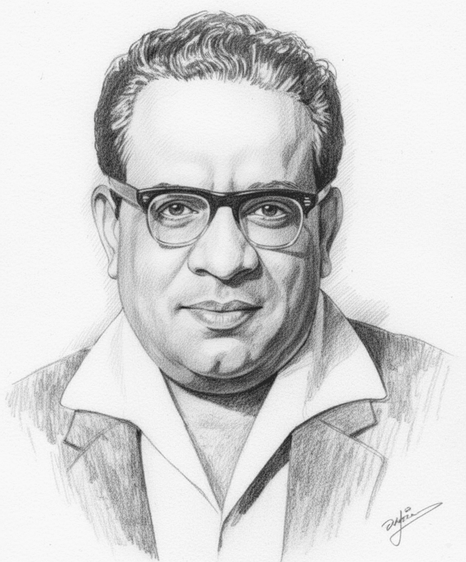 Portrait of P. L. Deshpande